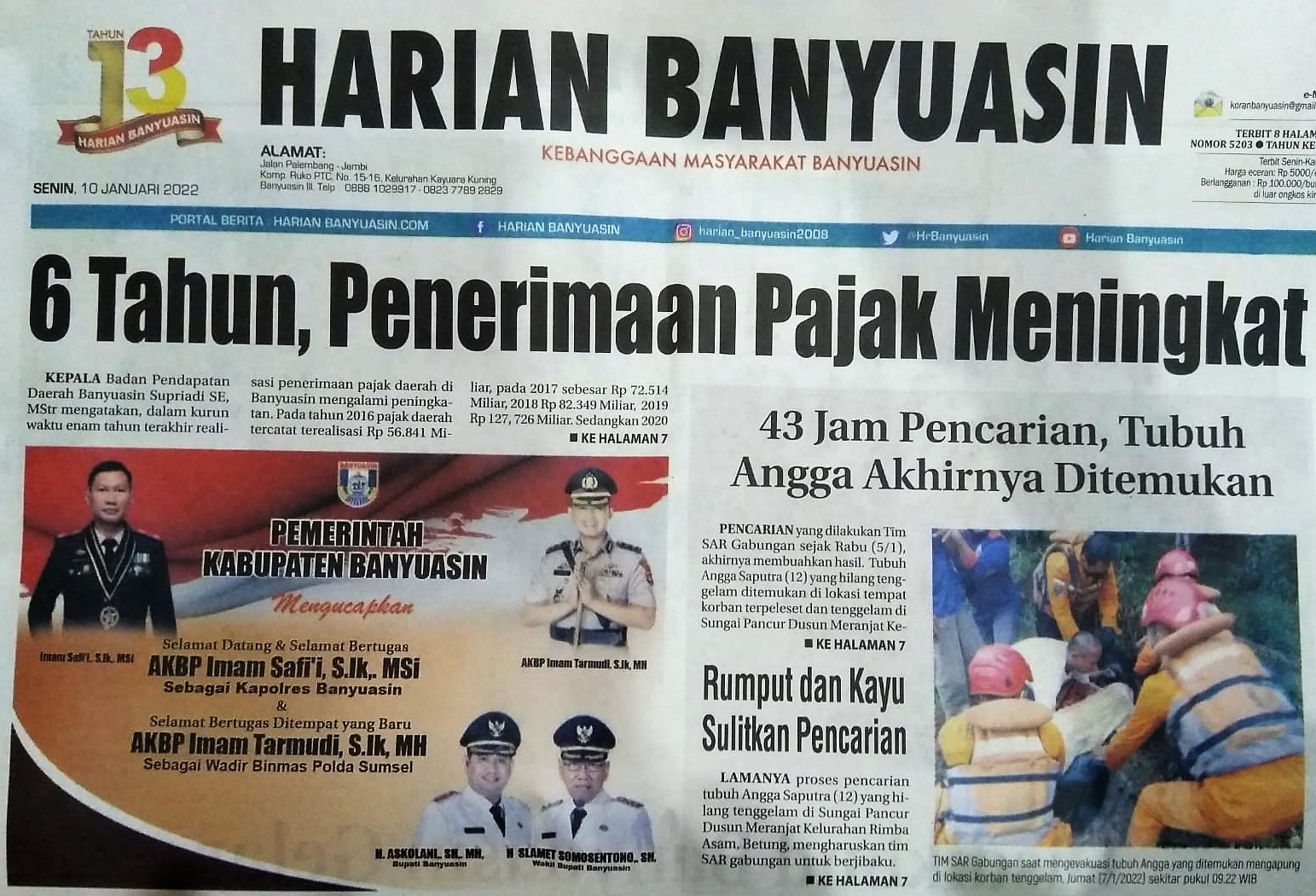 6 TAHUN, PENERIMAAN PAJAK MENINGKAT